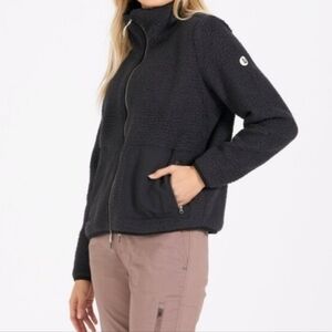 Vuori Charcoal Teddy Jacket